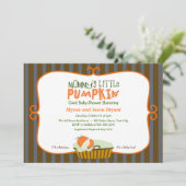 ママの小さなかぼちゃの赤ちゃんシャワー 招待状 (スタンド正面)