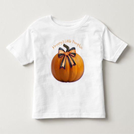 「ママの小さなかぼちゃめ」カスタムの幼児のTシャツ トドラーTシャツ (正面)