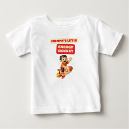 ママの小さなエネルギーロケット ベビーTシャツ