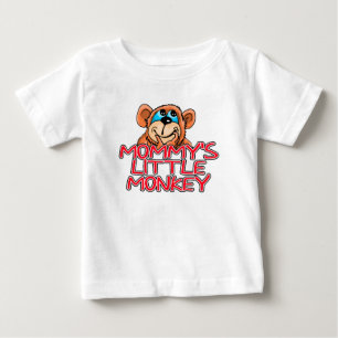 ママの小さなサル ベビーTシャツ