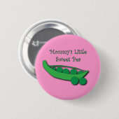 ママの小さなスイートピーボタン 缶バッジ (正面&裏面)