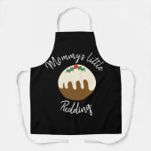 ママの小さなプリンのクリスマス妊娠 エプロン (正面)