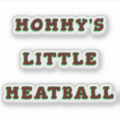 ママの小さなミートボールイタリアンおもしろい シール (正面)