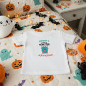 ママの小さなモンスター ハロウィン おもしろ ベビーTシャツ