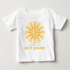 ママの小さな太陽の光 ベビーTシャツ