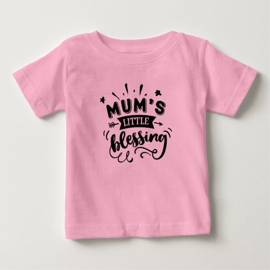 ママの小さな祝福 ベビーTシャツ (正面)