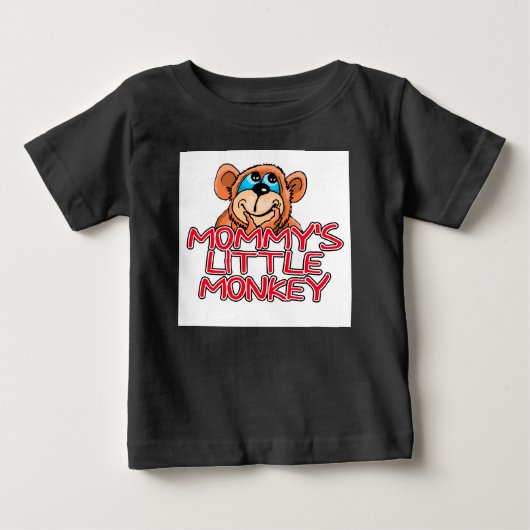ママの小猿 ベビーTシャツ (正面)