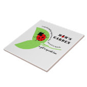 ママの庭ラディバグ大型陶器の瓦 タイル (側面)