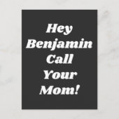 『ママの引用文おもしろいギャグの贈りパーソナライズされた物』 ポストカード (正面)