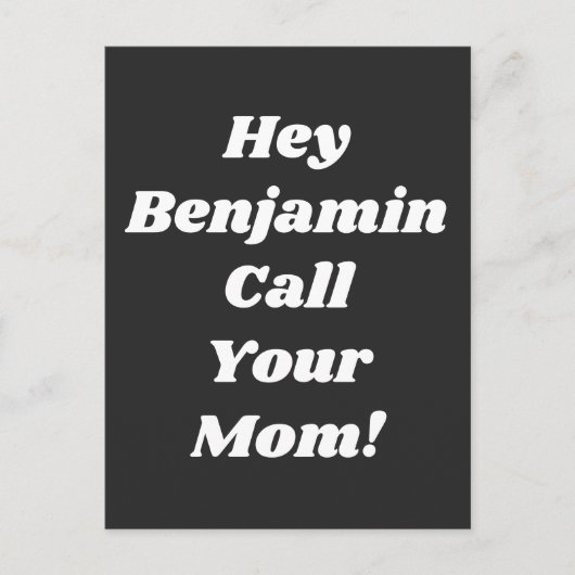 『ママの引用文おもしろいギャグの贈りパーソナライズされた物』 ポストカード (正面)