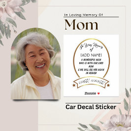 ママの愛するメモリ[名前を追加]車のステッカー シール