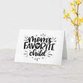 ママの愛する子, 手書き文字 カード (黄色い花)