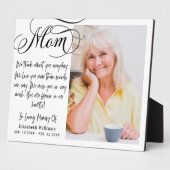 ママの愛する記憶の写真詩 フォトプラーク (側面)