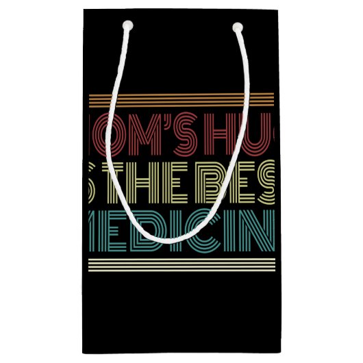 ママの抱きしめは医療最高の引用文|抱き枕 スモールペーパーバッグ (裏面)