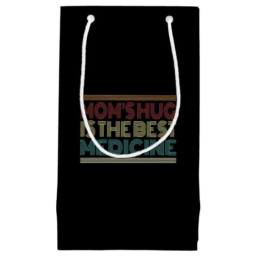 ママの抱きしめは医療最高の引用文|抱き枕 スモールペーパーバッグ (正面)