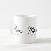 ママの新しいママへのギフト コーヒーマグカップ (正面左)