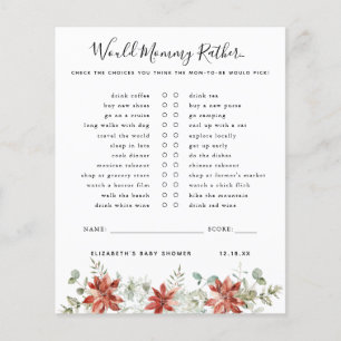 ママの方が  赤ちゃんシャワーゲーム