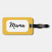 ママの旅行荷物タグイエロー ラゲッジタグ (裏面横)
