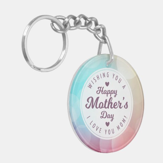 ママの日が大好き |キーチェーン キーホルダー (正面左)