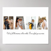 ママの日のコラージュのポスター ポスター (正面)