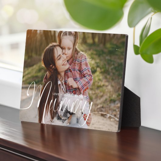 ママの日のプレゼント全写真マムスクリプト フォトプラーク