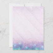 ママの時代のパープルミュージックベイビーシャワー 招待状 (裏面)