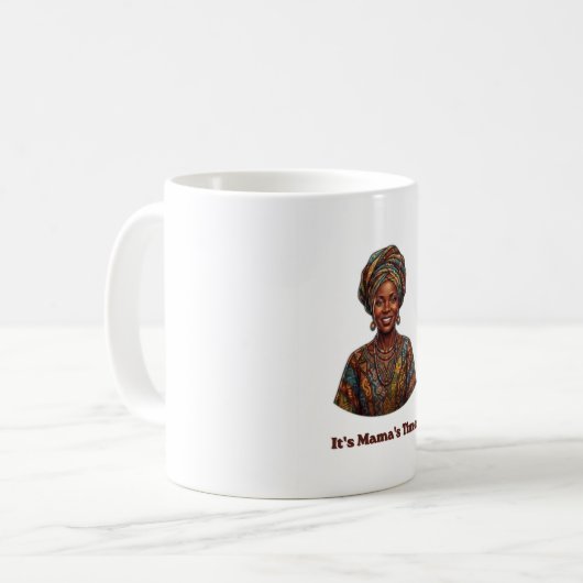 ママの時代 - アフリカの女王の遺産トートバッグ コーヒーマグカップ (正面左)