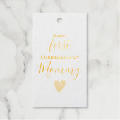 ママの最初のクリスマス ギフトタグ (正面)