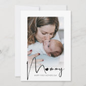 ママの最初のマザーズの日のホリデーカード シーズンカード (正面)