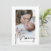 ママの最初のマザーズの日のホリデーカード シーズンカード (スタンド正面)