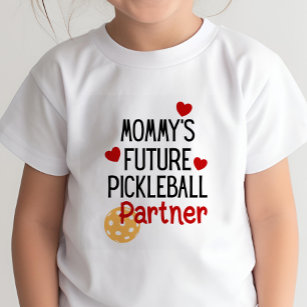 ママの未来のピックボールのパートナーの子 トドラーTシャツ