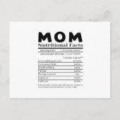 ママの栄養成分表示 ポストカード (正面)