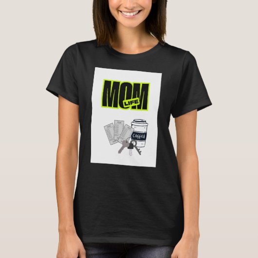 ママの楽しい日常Tシャツ Tシャツ (正面)