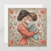 ママの楽しい瞬間:心温まるカード シーズンカード (正面/裏面)