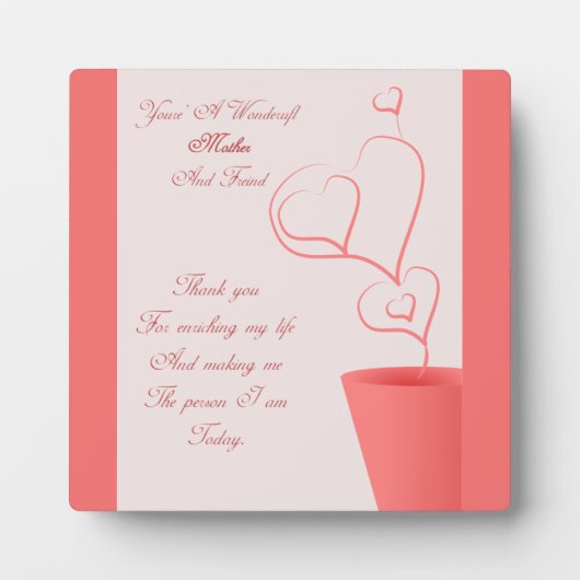 ママの歯垢に感謝 フォトプラーク (正面)