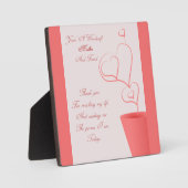 ママの歯垢に感謝 フォトプラーク (正面)