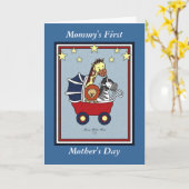 ママの母の日 – アメリカーナスタイル カード (黄色い花)