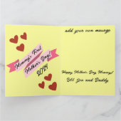 「ママの母の日」カスタマイズ可能カード カード (内部)