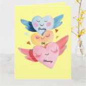 「ママの母の日」カスタマイズ可能カード カード (黄色い花)