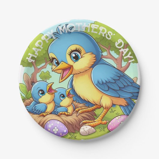 ママの母の日 ペーパープレート (正面)