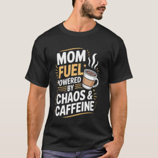 ママの活力 コーヒー好きママのためのおもしろ母の日デザイン  Tシャツ