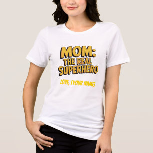 ママの特別な日 本当のスーパーヒーロー 母の日 トライブレンドTシャツ