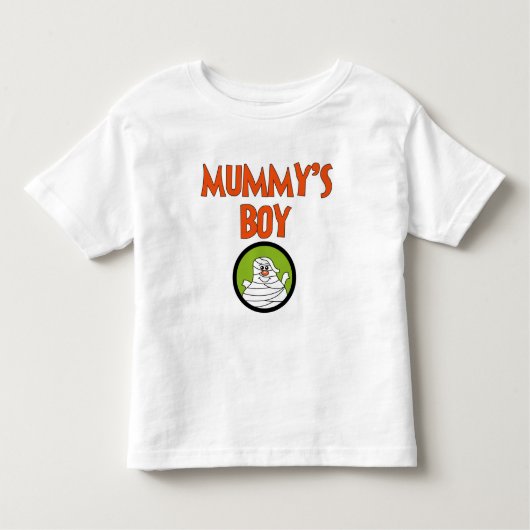 ママの男の子ハロウィーンTシャツとプレゼント トドラーTシャツ (正面)
