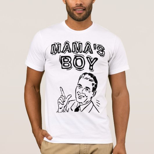 ママの男の子MNS Tシャツ (正面)
