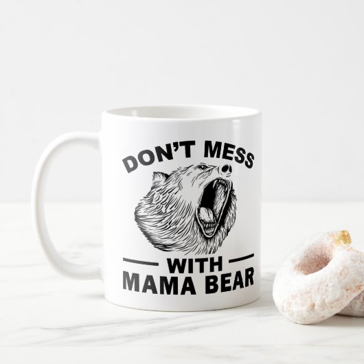 ママの疲れママの皮肉怒を台無しにするな コーヒーマグカップ (ドーナツ)