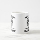 ママの疲れママの皮肉怒を台無しにするな コーヒーマグカップ (中央)