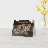 ママの考える背中に カード (黄色い花)