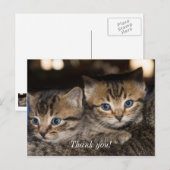 ママの背中におすわり サンクス ポストカード (正面/裏面)