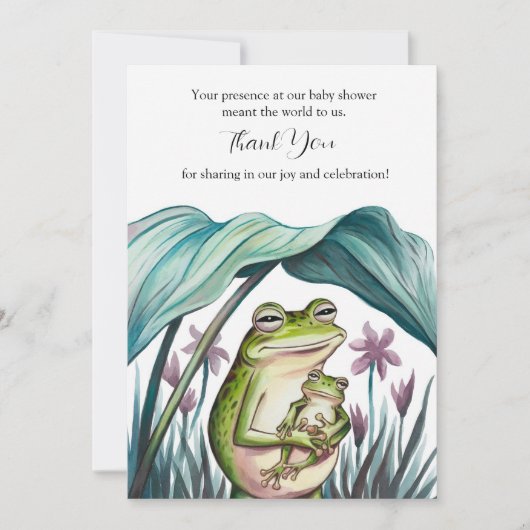 ママの腕の中で安全 サンキューカード (正面)