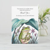 ママの腕の中で安全 サンキューカード (スタンド正面)